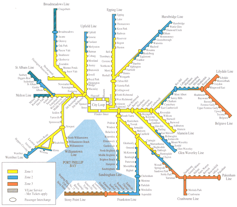 Frankston Train Line Map Evolution Of Rail Maps In Victoria | Maps By Philip Mallis